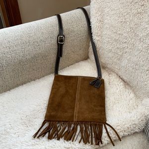 Coach suede cross body